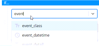 CaliberMind Table Drop Down Menu 