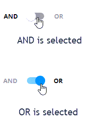 Toggle the And/Or option to pick the right logic for your CaliberMind rule