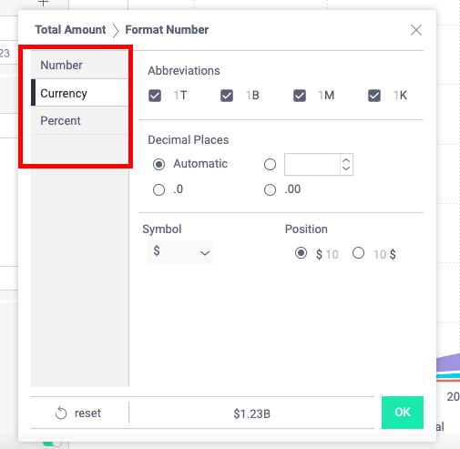 Choosing the type of CaliberMind display format to run