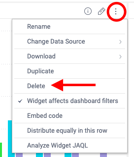 Removing a CaliberMind widget