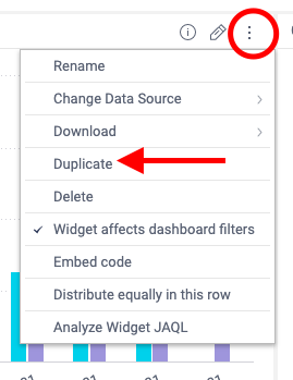 Duplicating a CaliberMind Widget