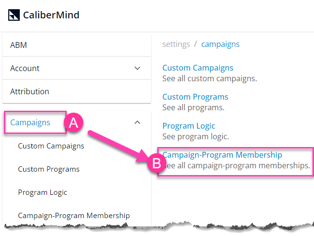 CaliberMind Campaign Membership Link