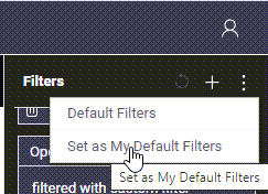 Saving a set of filters as CaliberMind My Default Filters