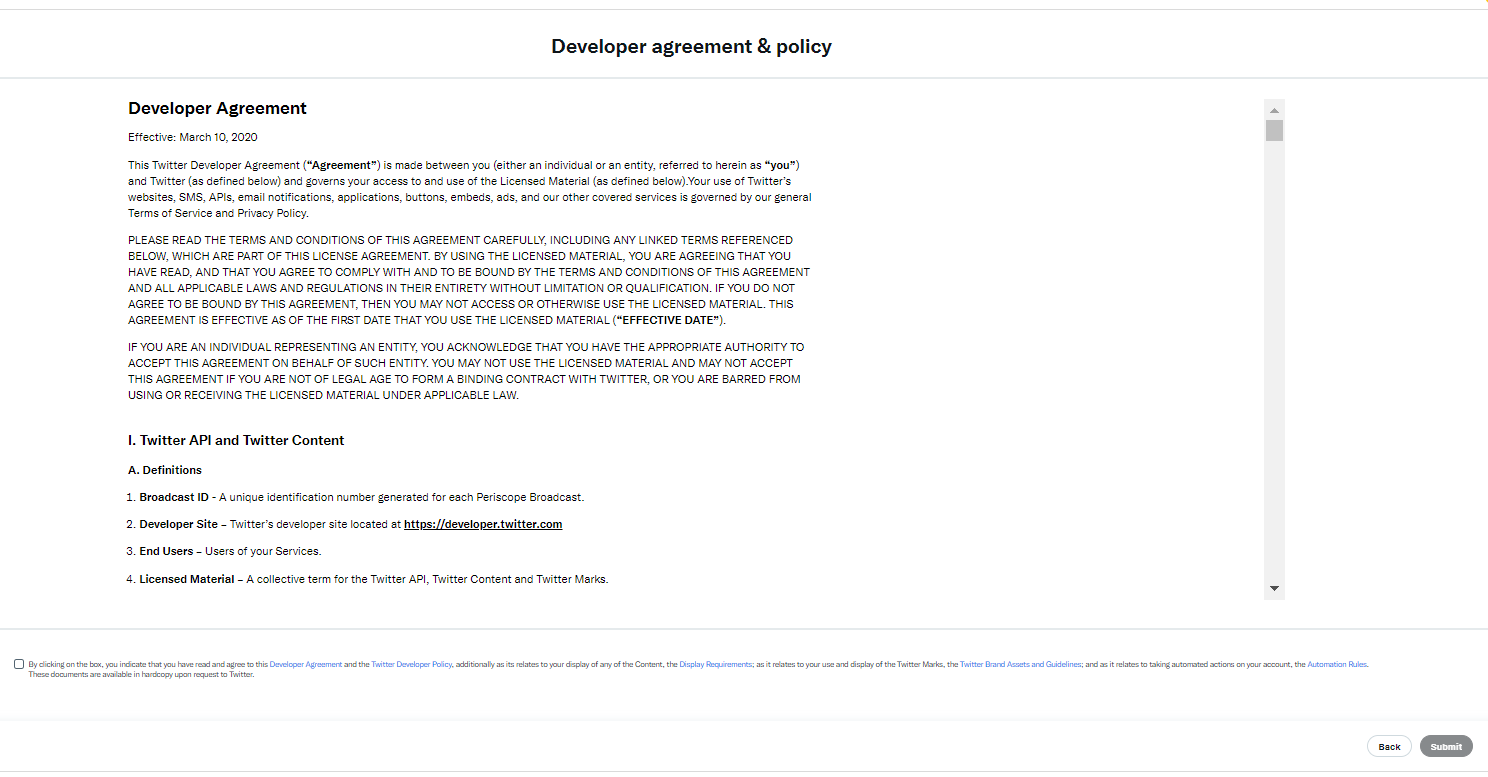 Read and agree to the developer agreement & policy before integrating with CaliberMind