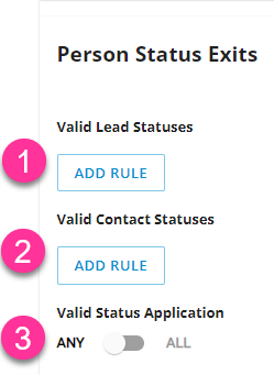 CaliberMind Person Status Exit