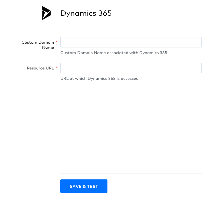 Enter your domain name and resource URL to link to CaliberMind