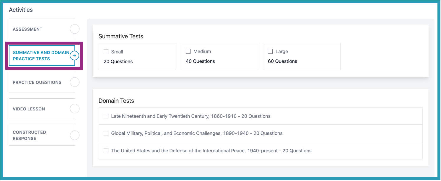 assessment to assignment