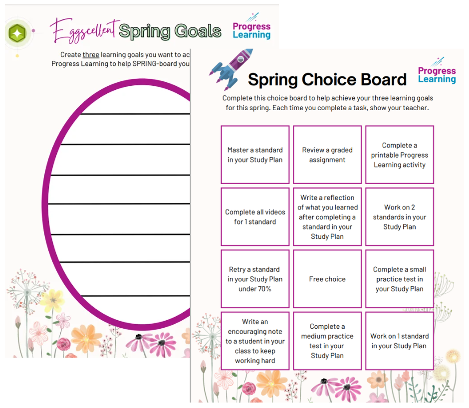Spring Choice Board