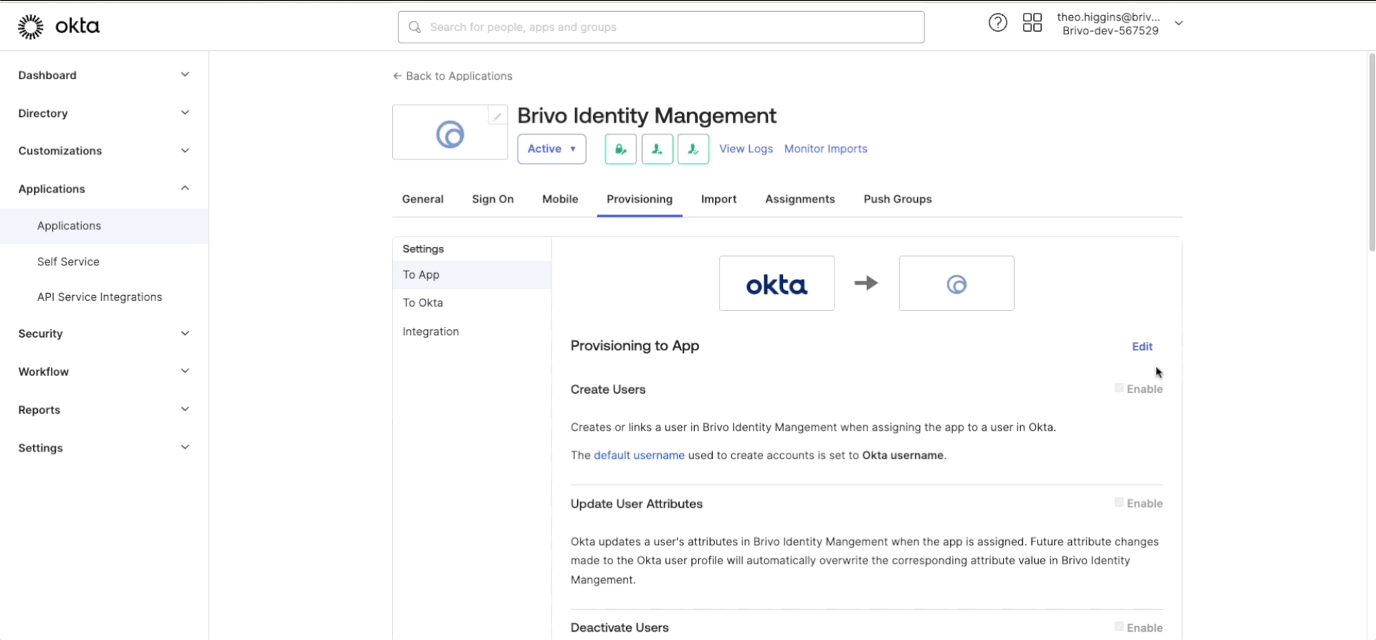 Custom Field Mapping with Identity Connector for Okta - Brivo Help ...