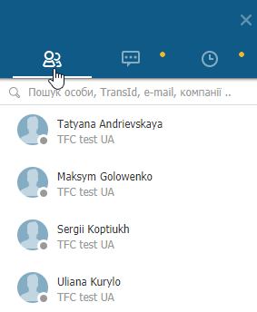 Список контактів