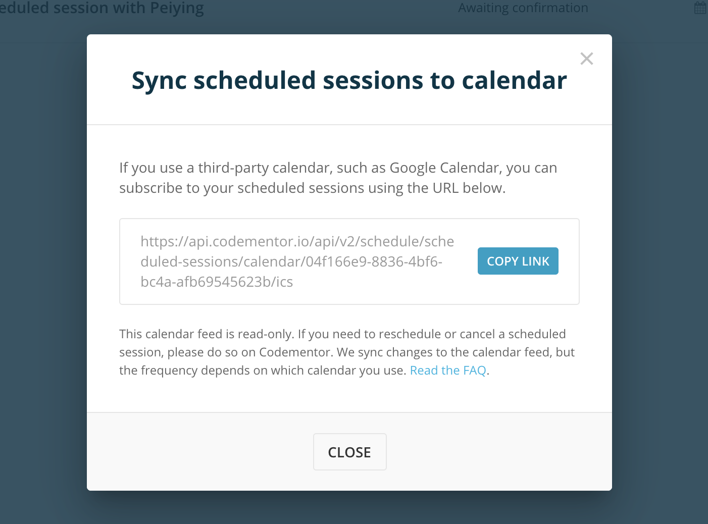 How do I sync my scheduled sessions to Google Calendar? Codementor