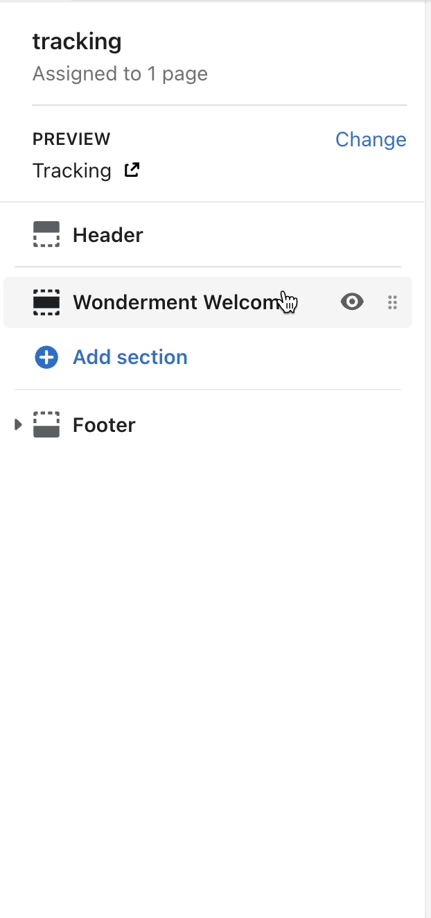 GIF of adding Wonderment Block