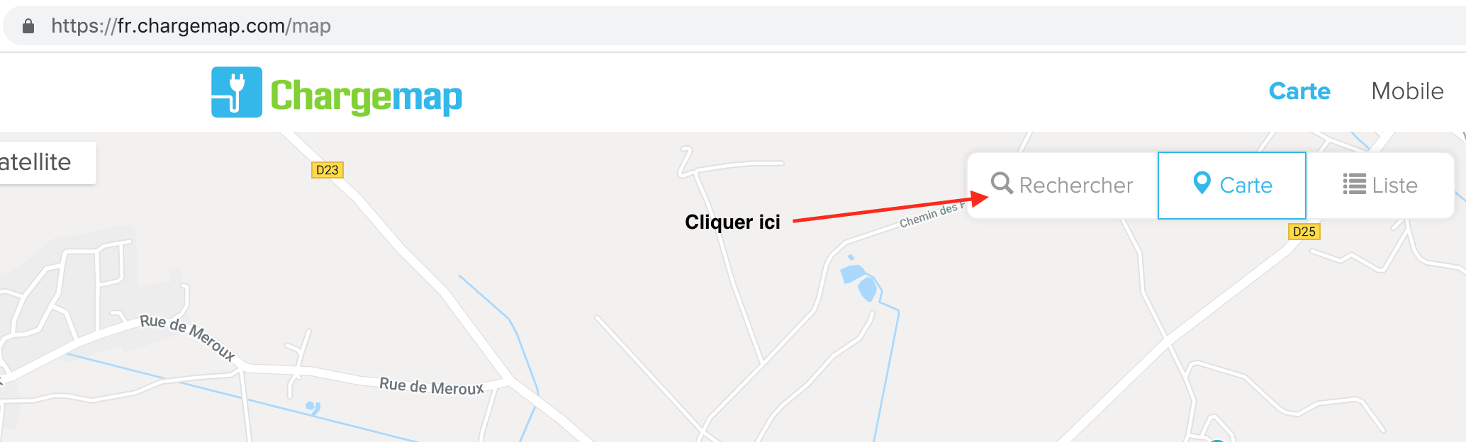 Afficher la carte.