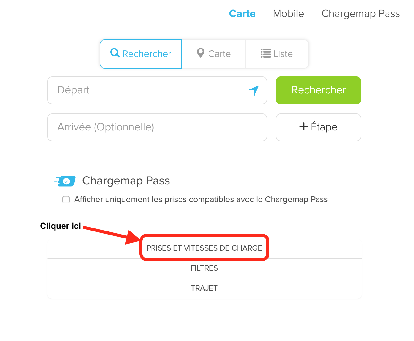 Activer le filtre connecteurs.