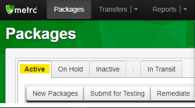 screenshot of metrc platform Active tab