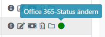 Office 365-Status ändern