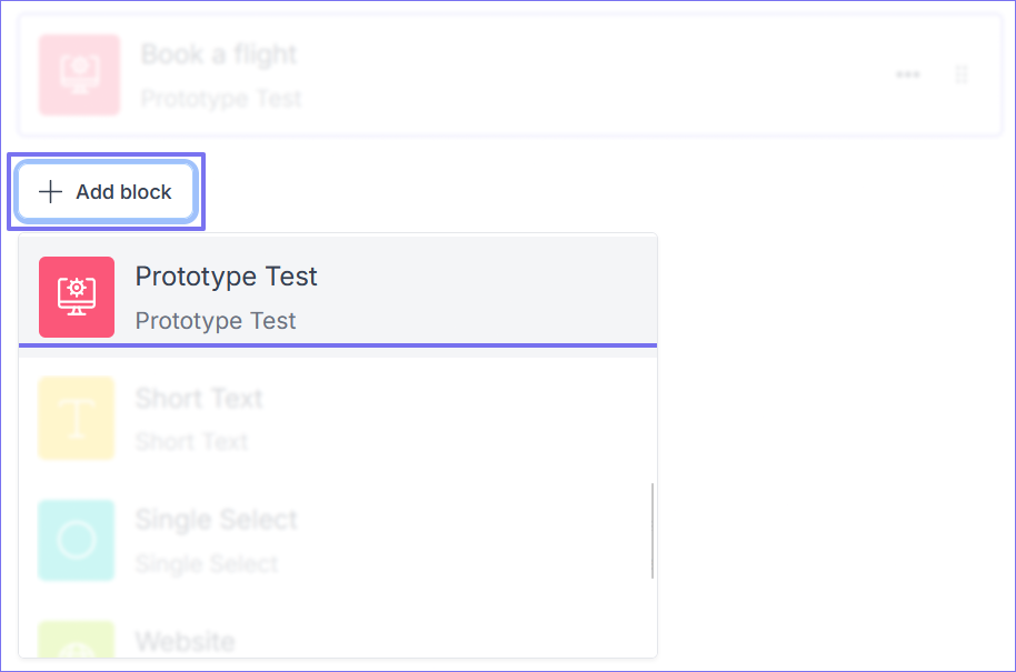 Add block prototype test