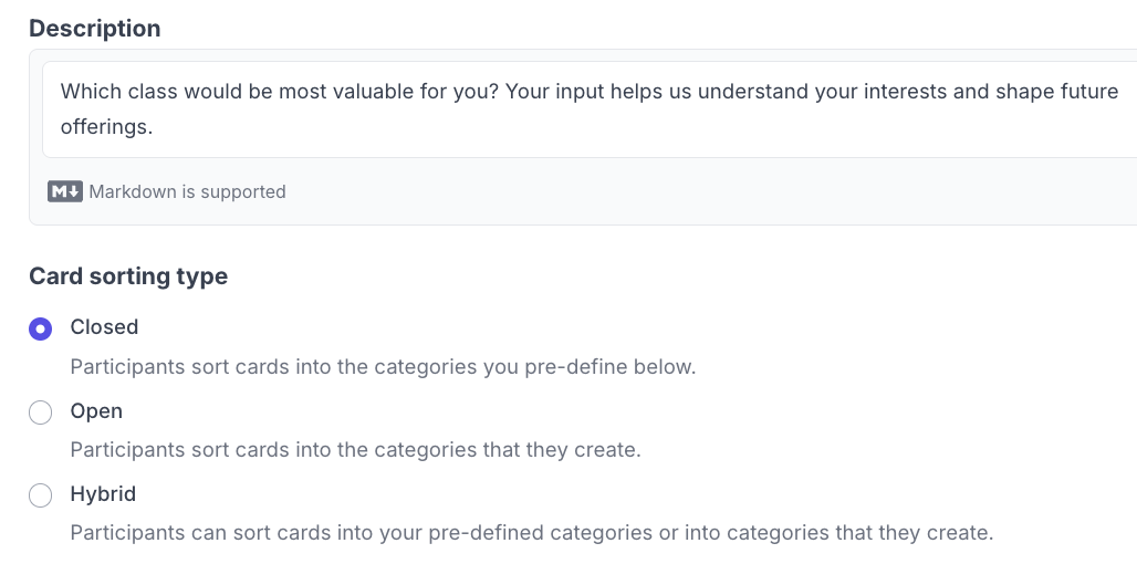 Image of where you can update the description.