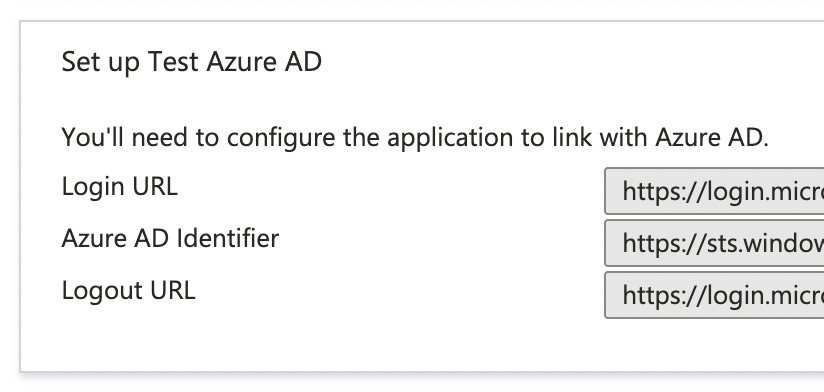 Set up Test Azure AD