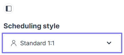 Scheduling style selection