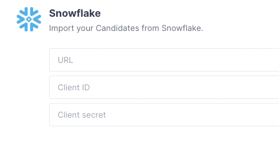 Snowflake integration