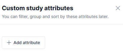 Custom Study Attributes View