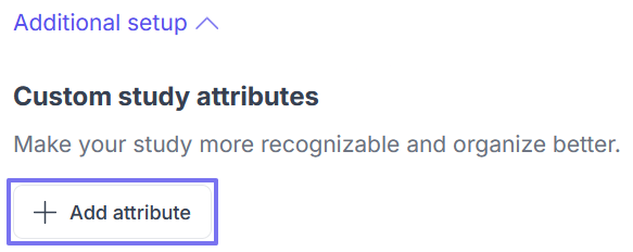 Custom Study Attributes