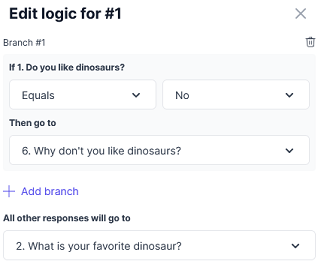 Skip Logic Setup