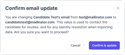 email change confirmation prompt