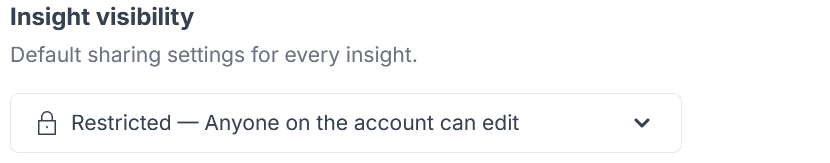 insight visibility settings