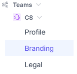 Teams branding