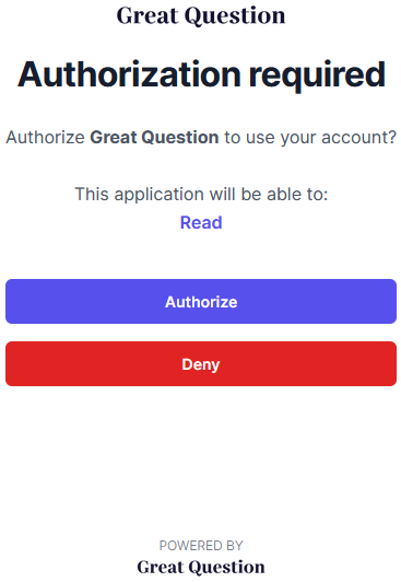 GQ authorization