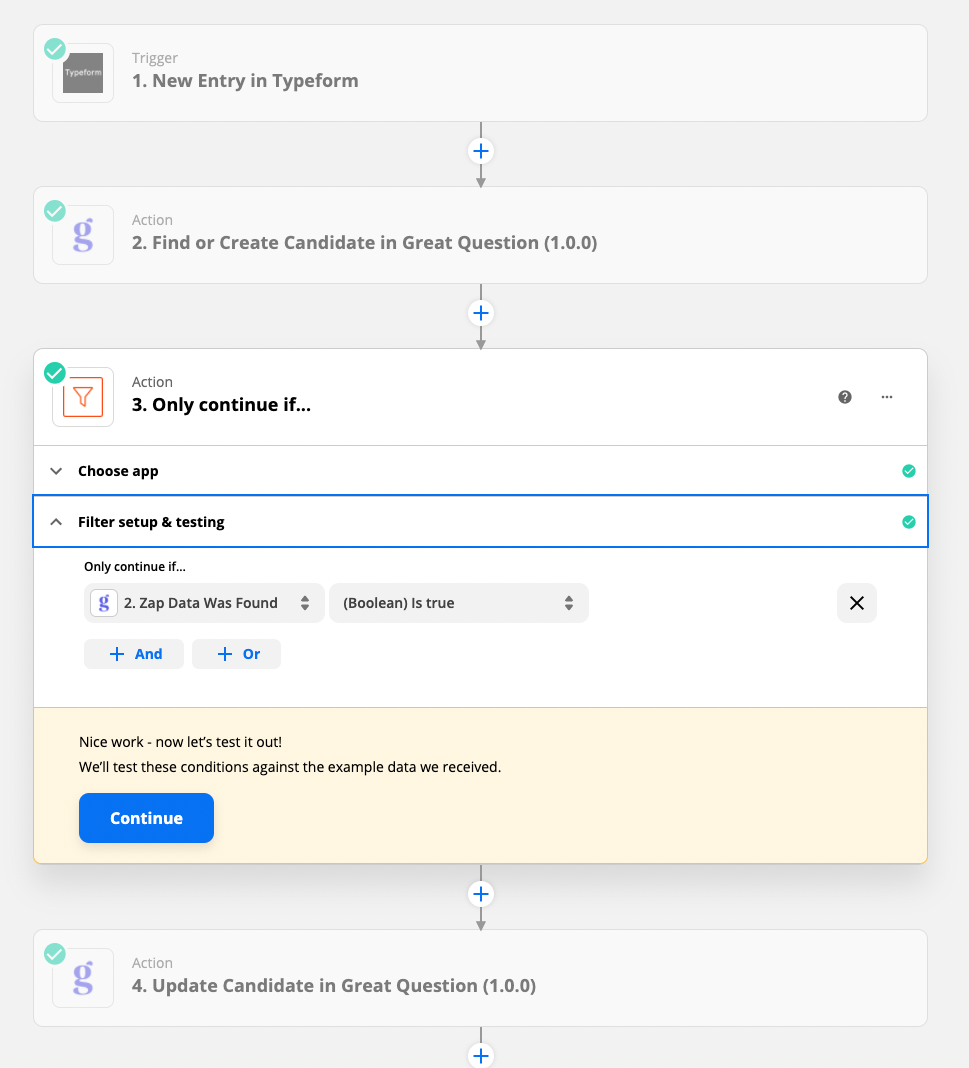 Zapier filters