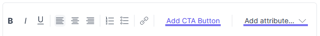 CTA and Attributes Email Templates