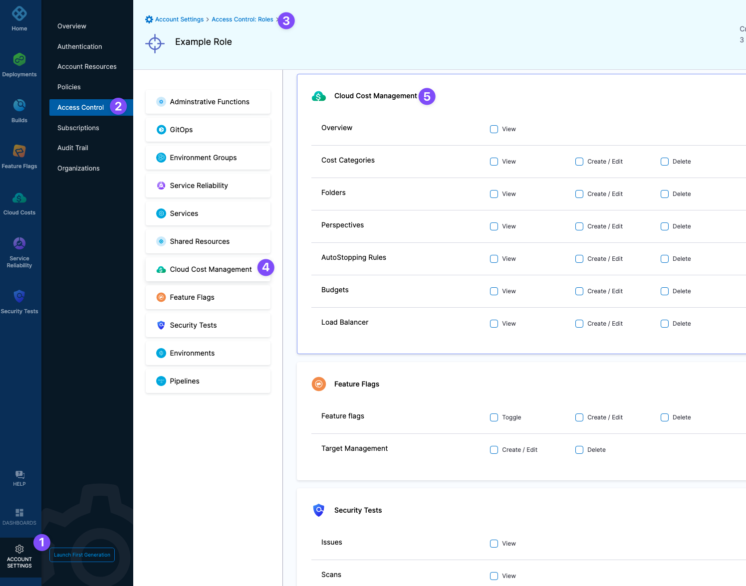 CCM Roles and Permissions - Harness.io Docs