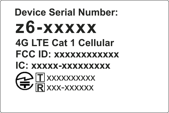 Figure 1: Example sticker label