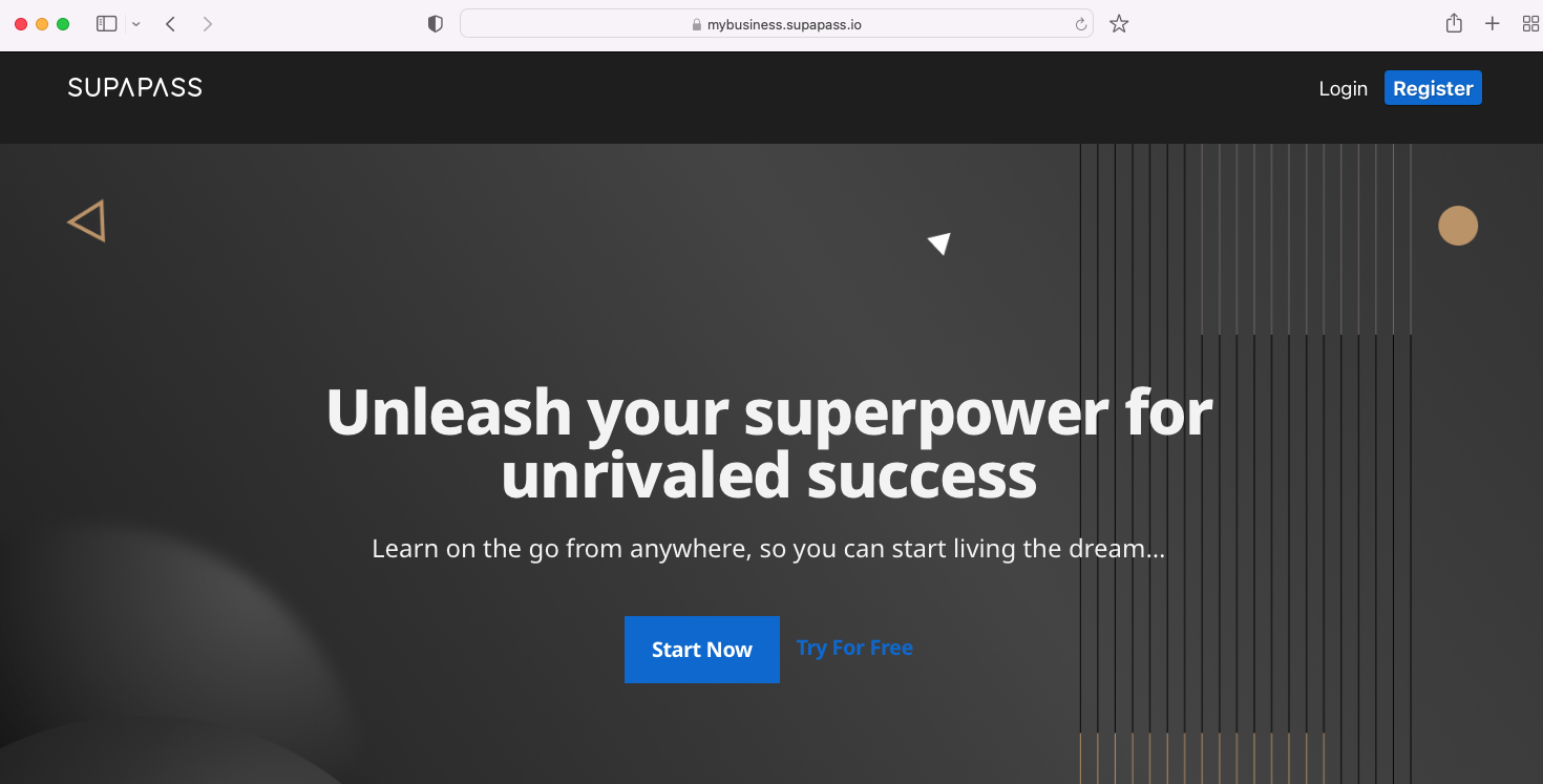 home page of the website at a .io address, the preview message no longer displays