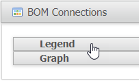 BOM tab BOM Connections collapsed section example