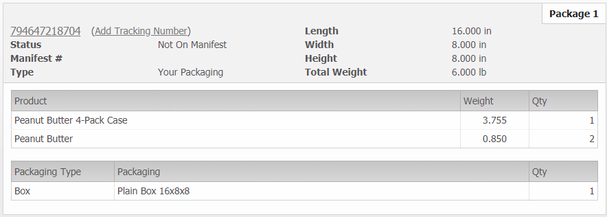 Package Quantity-type as one Case and 2 Singles