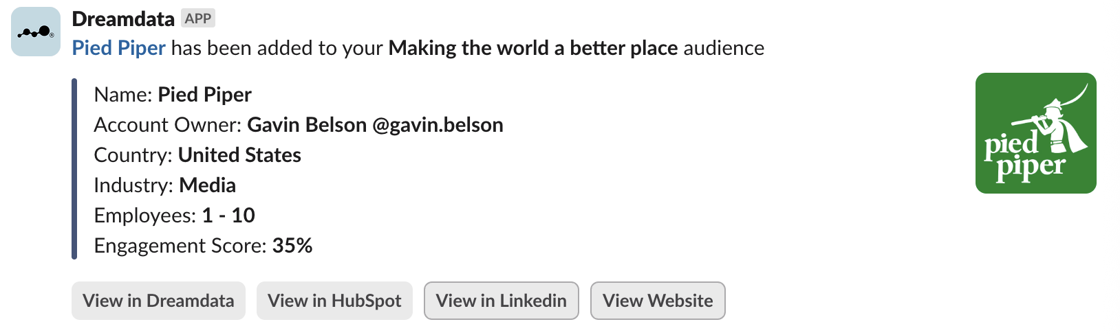 notification example