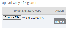 Uploaded Copy of a Signature