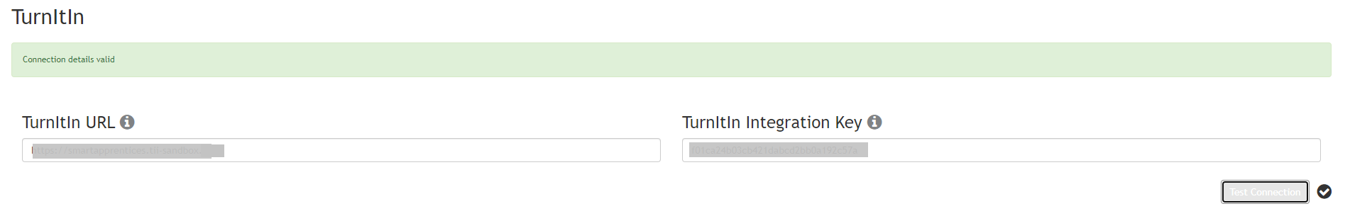 turnitin success message