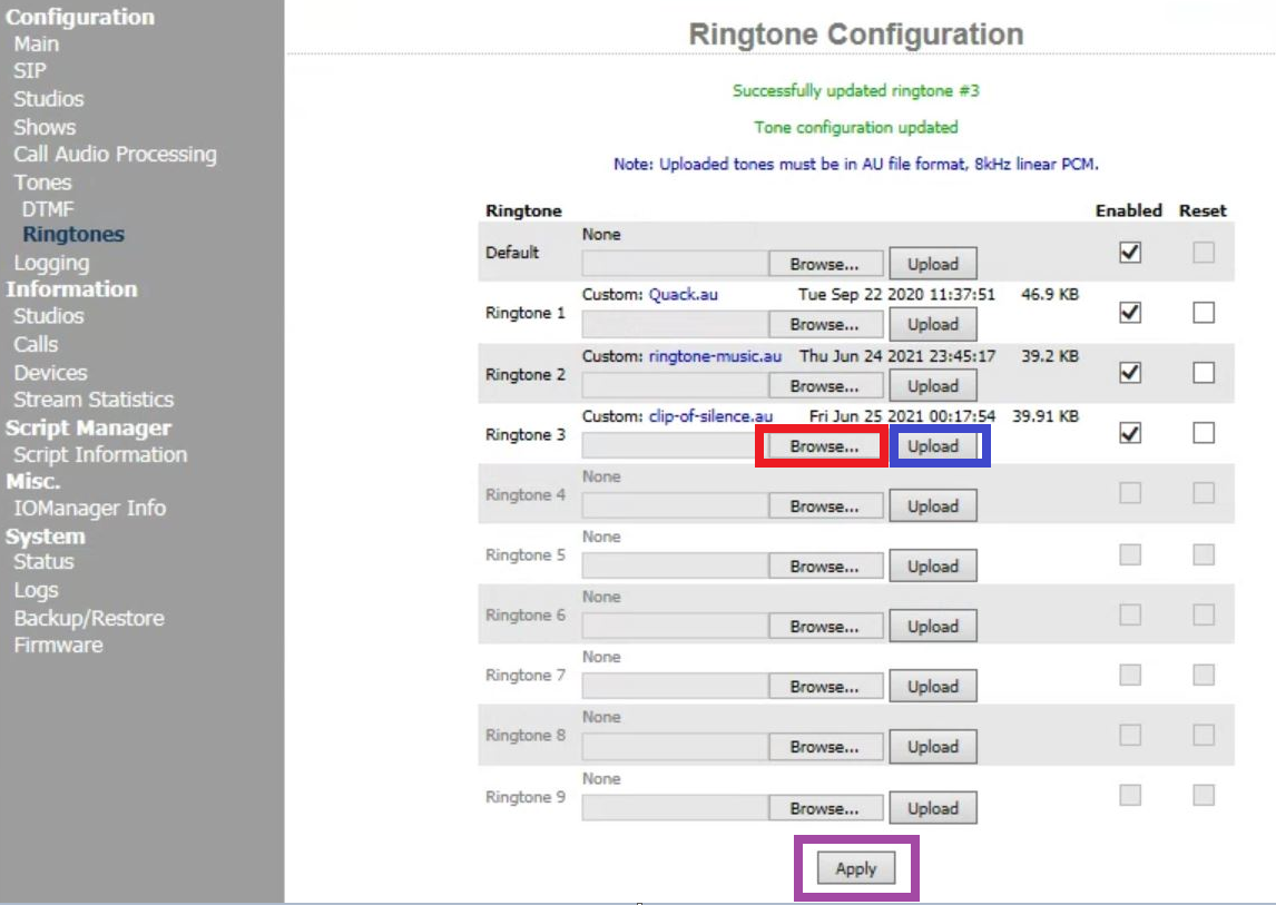 adding ringtones via primomusic