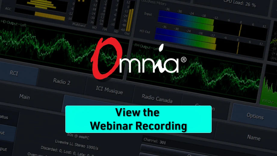 Watch the Omnia Webinar