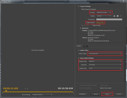 missing dolby audio decoder premiere pro