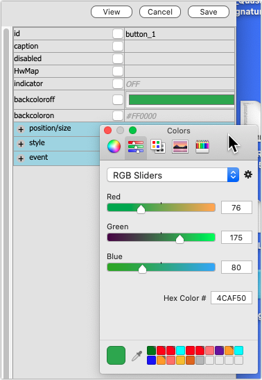 Image showing the old color picker working again.