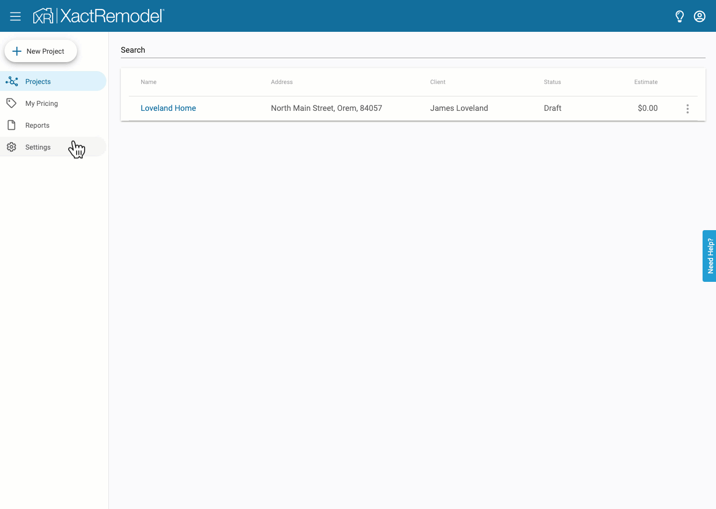 Schedule Work Week Setup XactRemodel Support