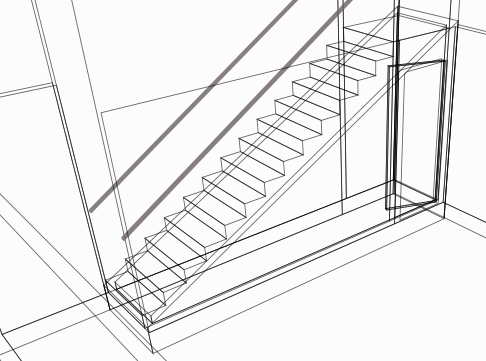 Add a room under the stairs in X1 - Xactware help