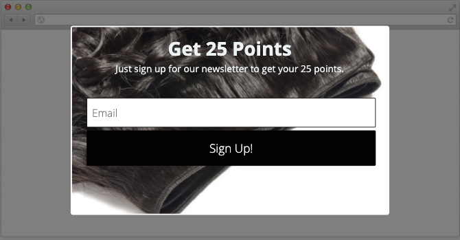 Sign up to SL Raw Virgin Hair Newsletter to earn 25 rewards points