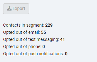 Segment stats